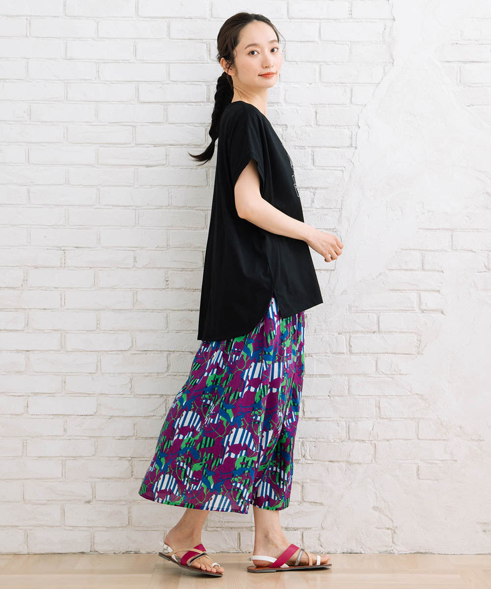 【sabstreet bis】プロバーブステッチエンブロイダリーTシャツ