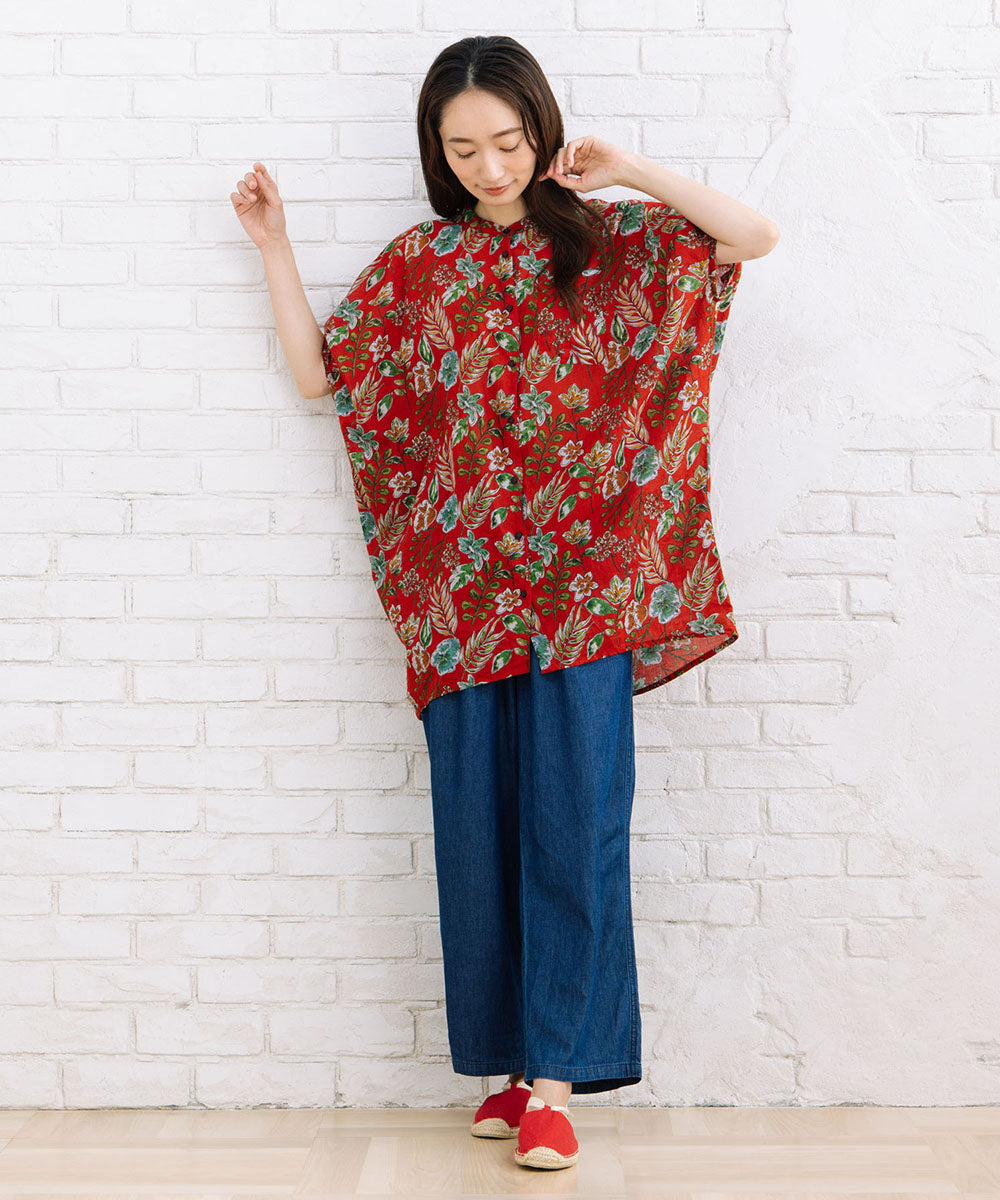 21号(6L~) デニムセミワイドパンツ