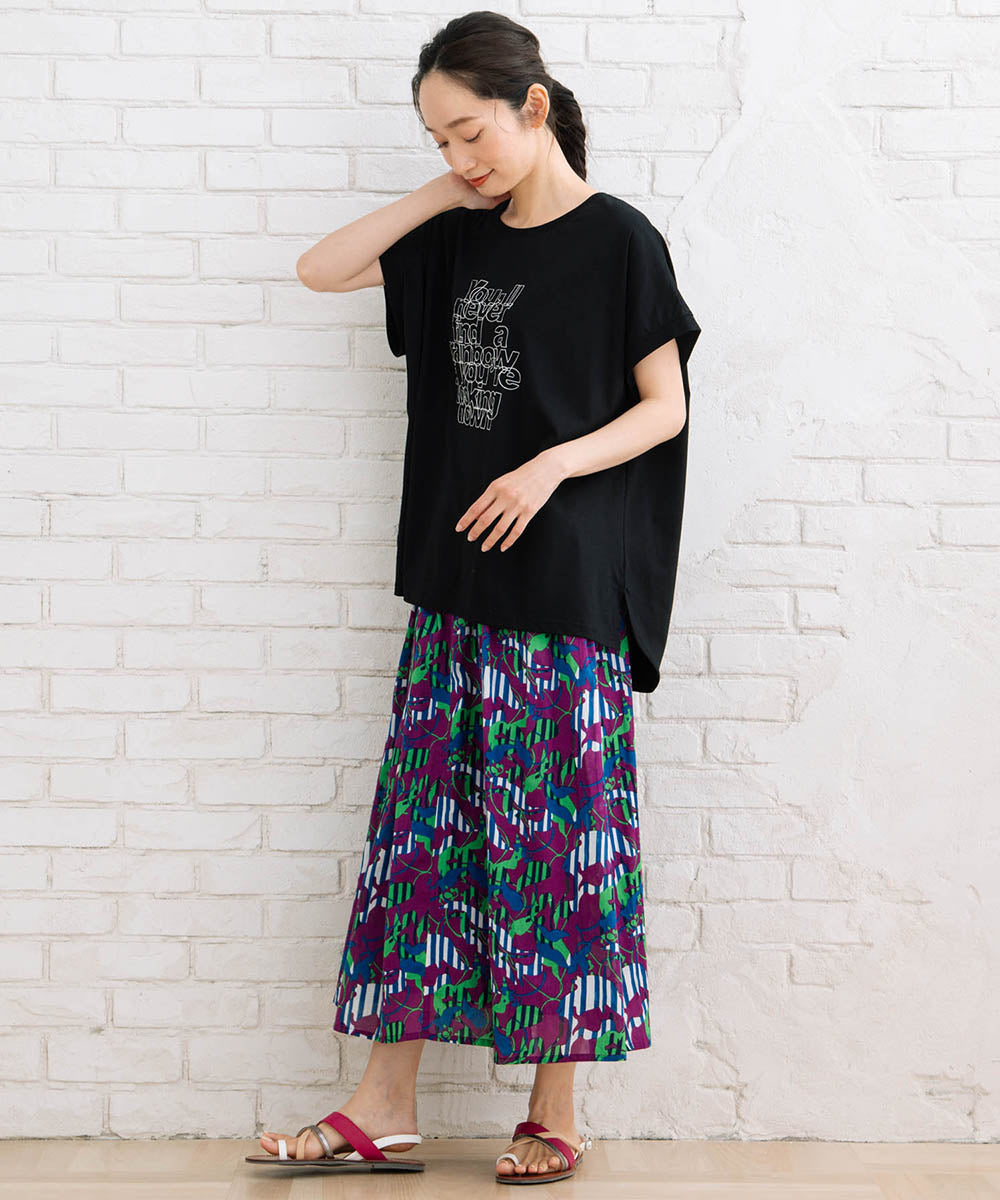 【sabstreet bis】プロバーブステッチエンブロイダリーTシャツ