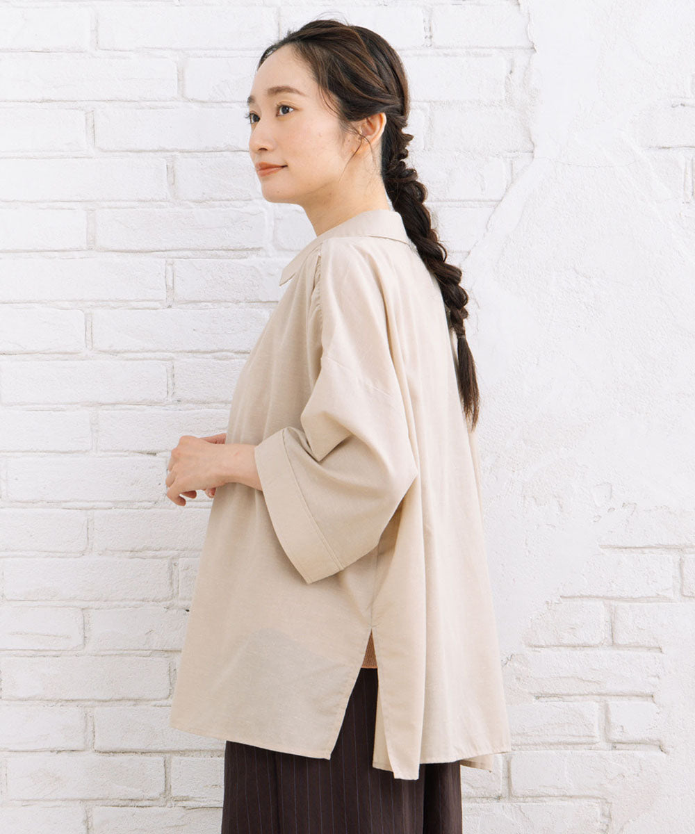 【sabstreet bis】スキッパーゆるシャツ