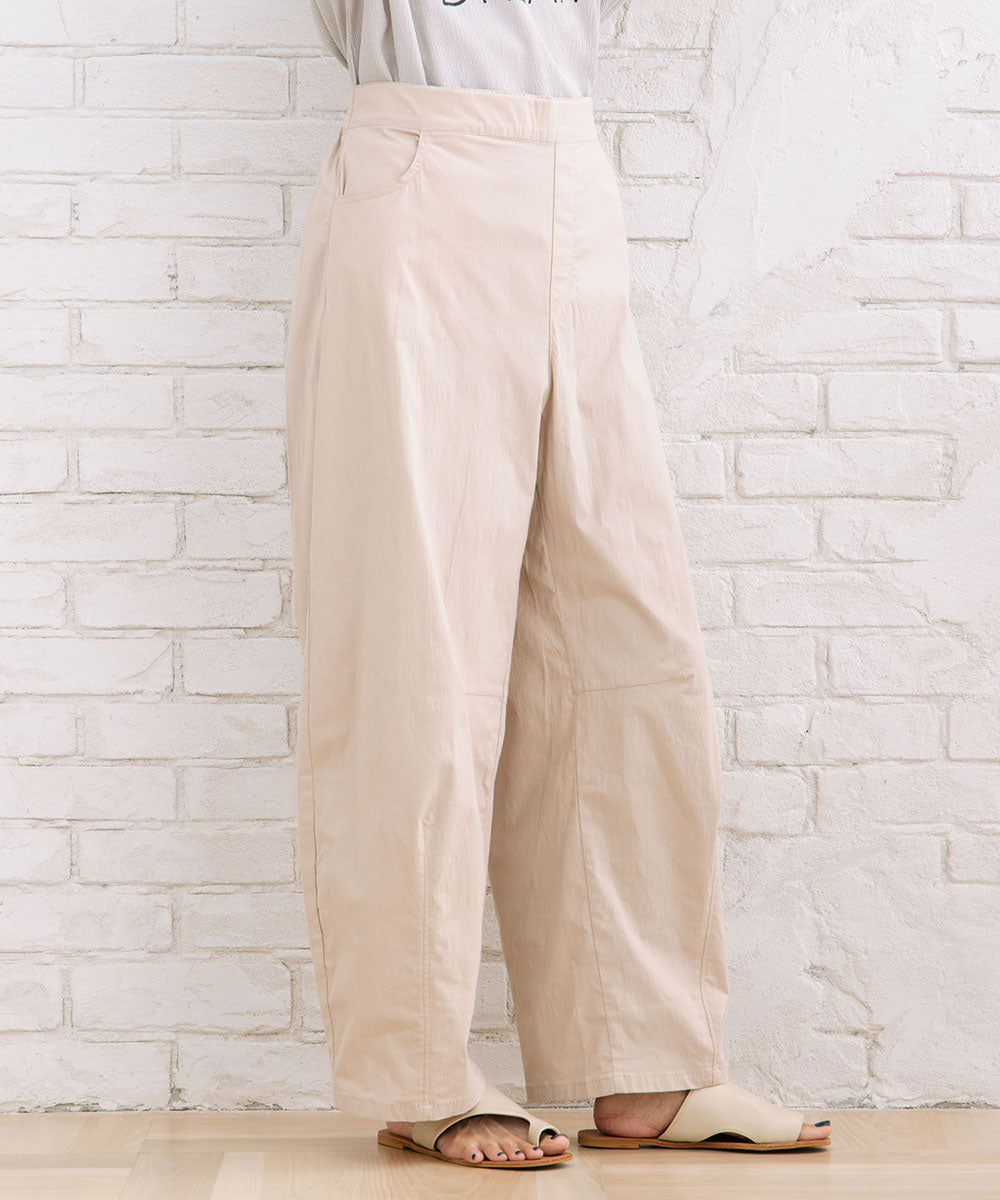 【sabstreet bis】コットンストレッチカーブタックパンツ