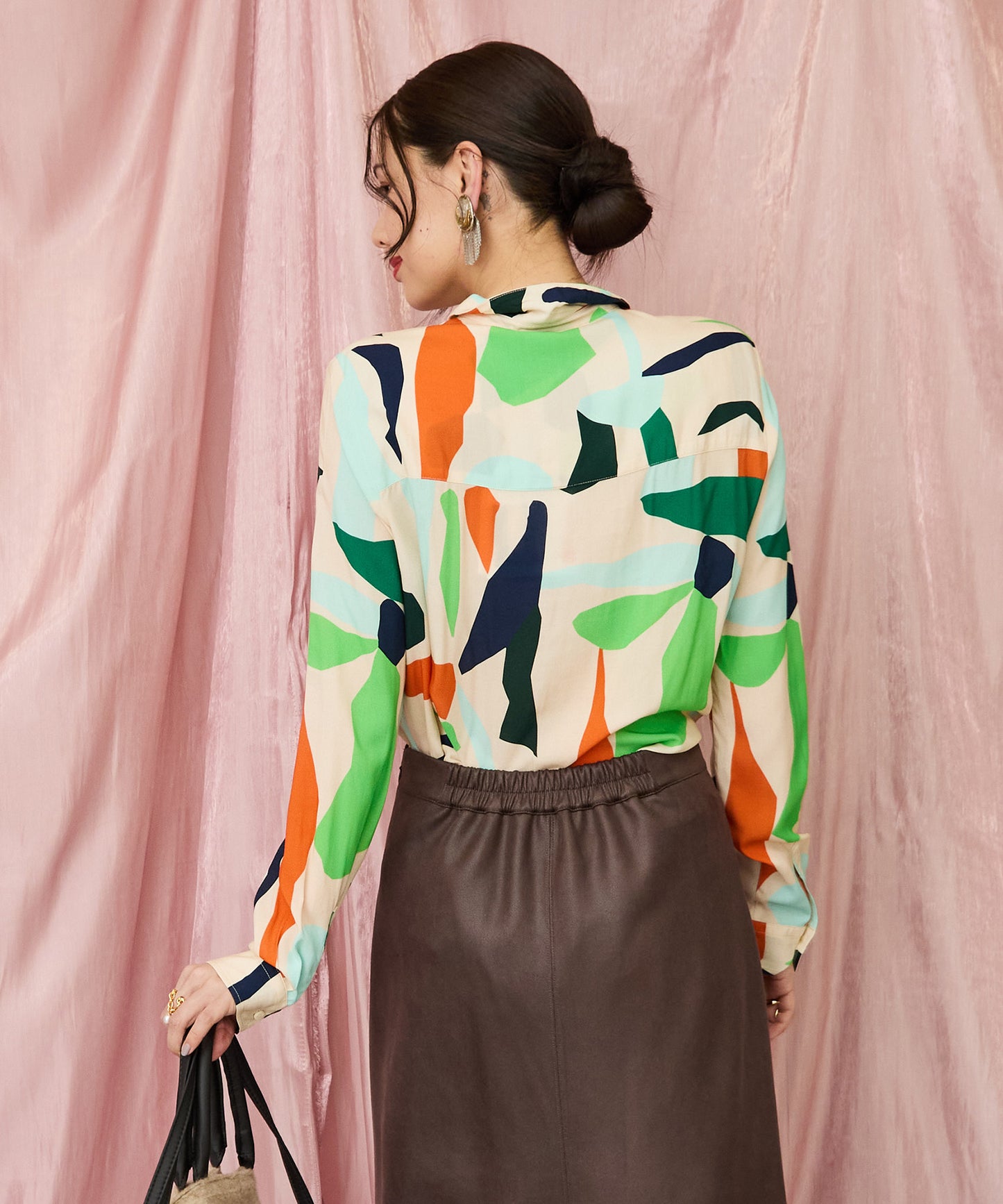 01-5910【SKFK】アートプリントシャツ