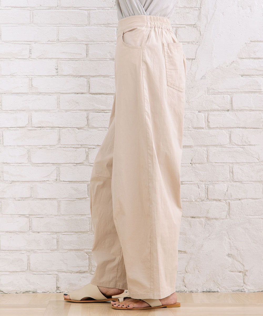 【sabstreet bis】コットンストレッチカーブタックパンツ