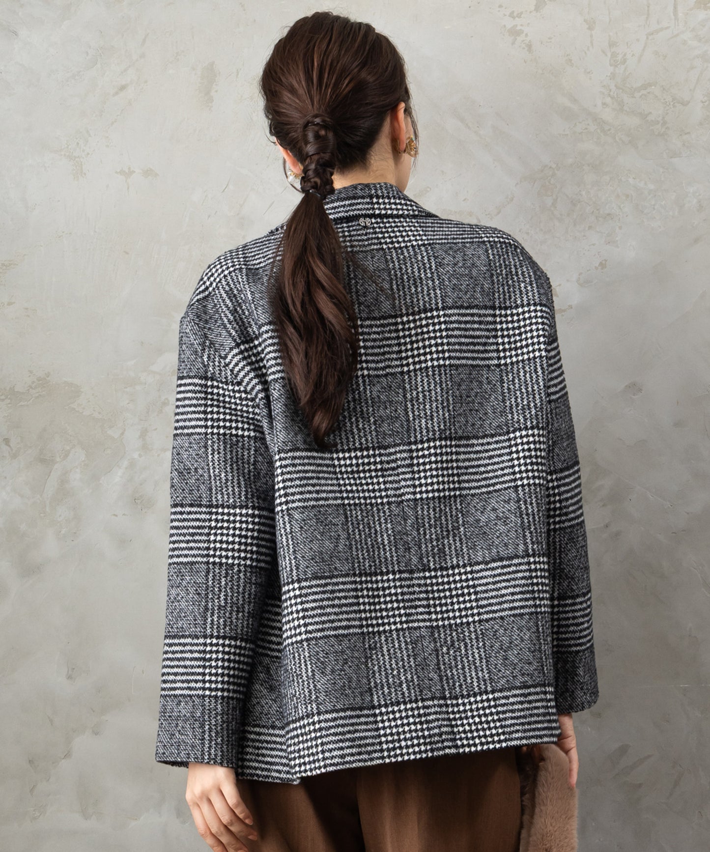 20-5533【BSB】チェックテーラードジャケット