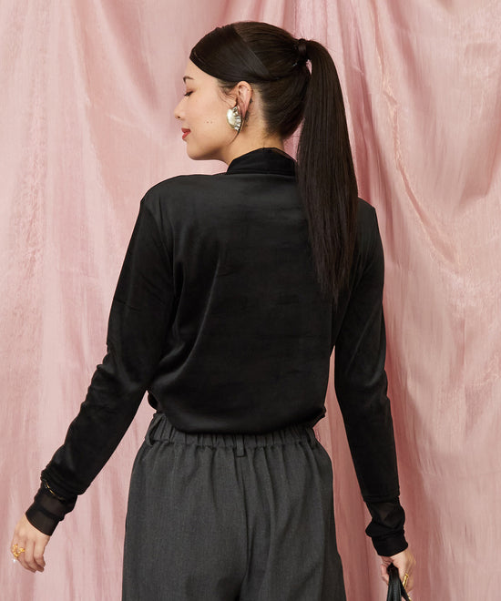 【人気アイテムにつき再入荷・新色追加】【FONT LAB】ベロア×チュールコンビタートル‘25