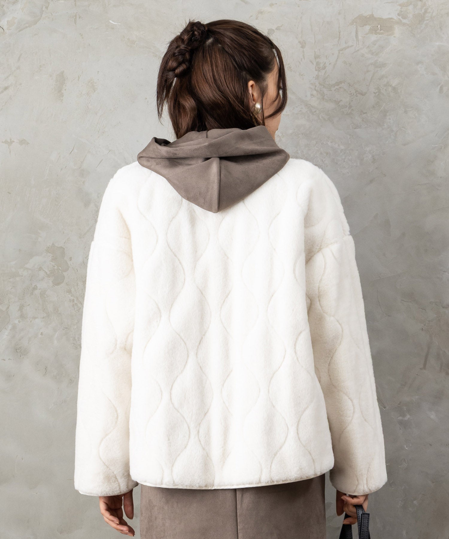 【FONT LAB】オニオンキルティングリバーシブルブルゾン