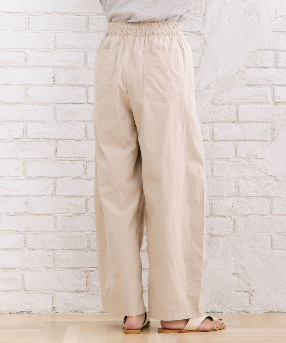 【sabstreet bis】コットンストレッチカーブタックパンツ