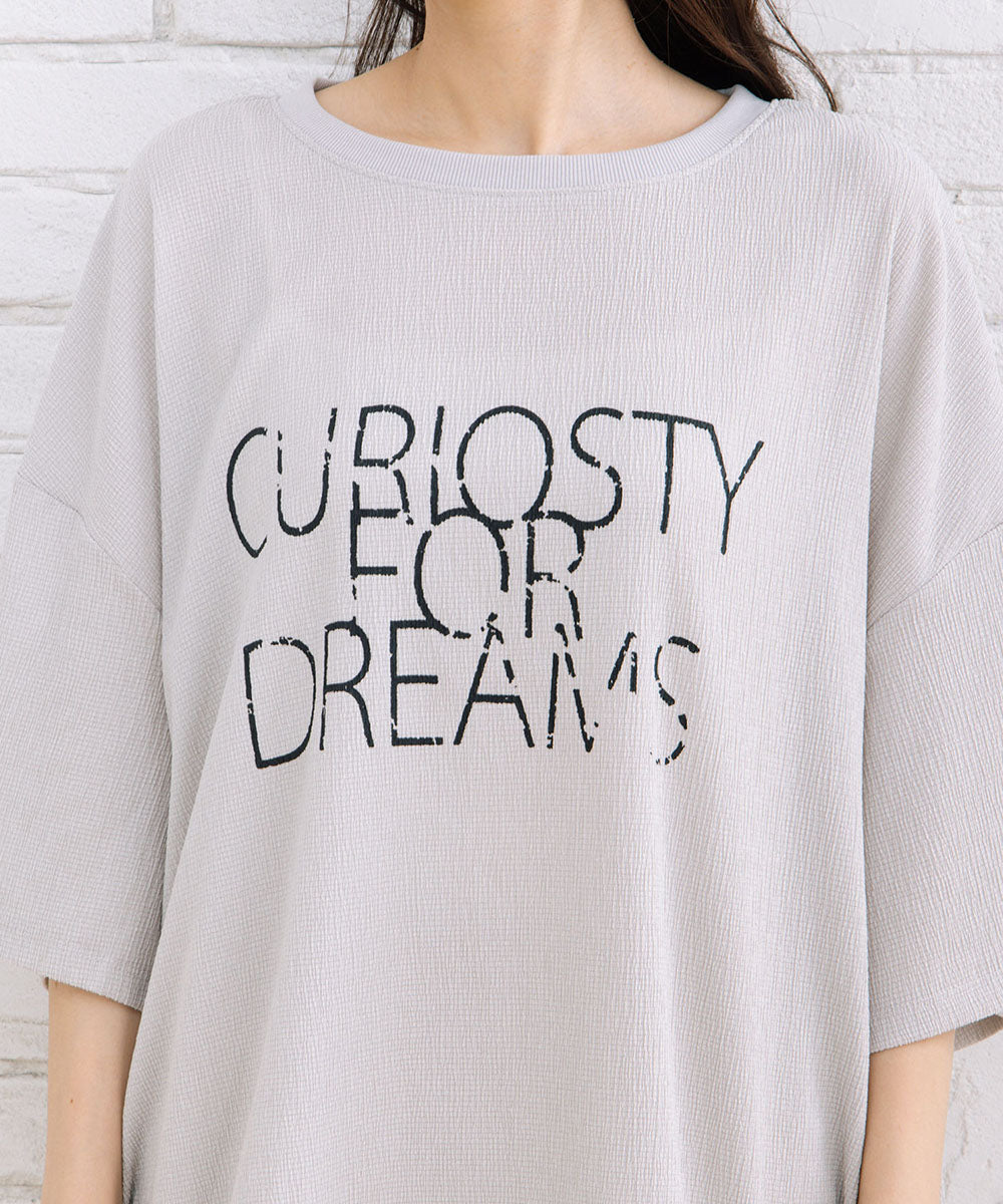 【sabstreet bis】6分袖ロゴカットソー