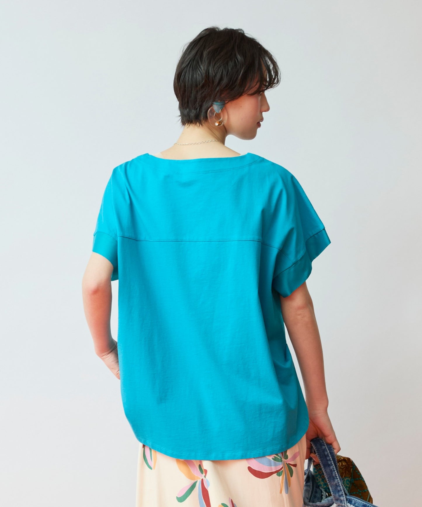 【JETSET SOLO PLUS】MVS天竺遮熱冷感コクーンTシャツ