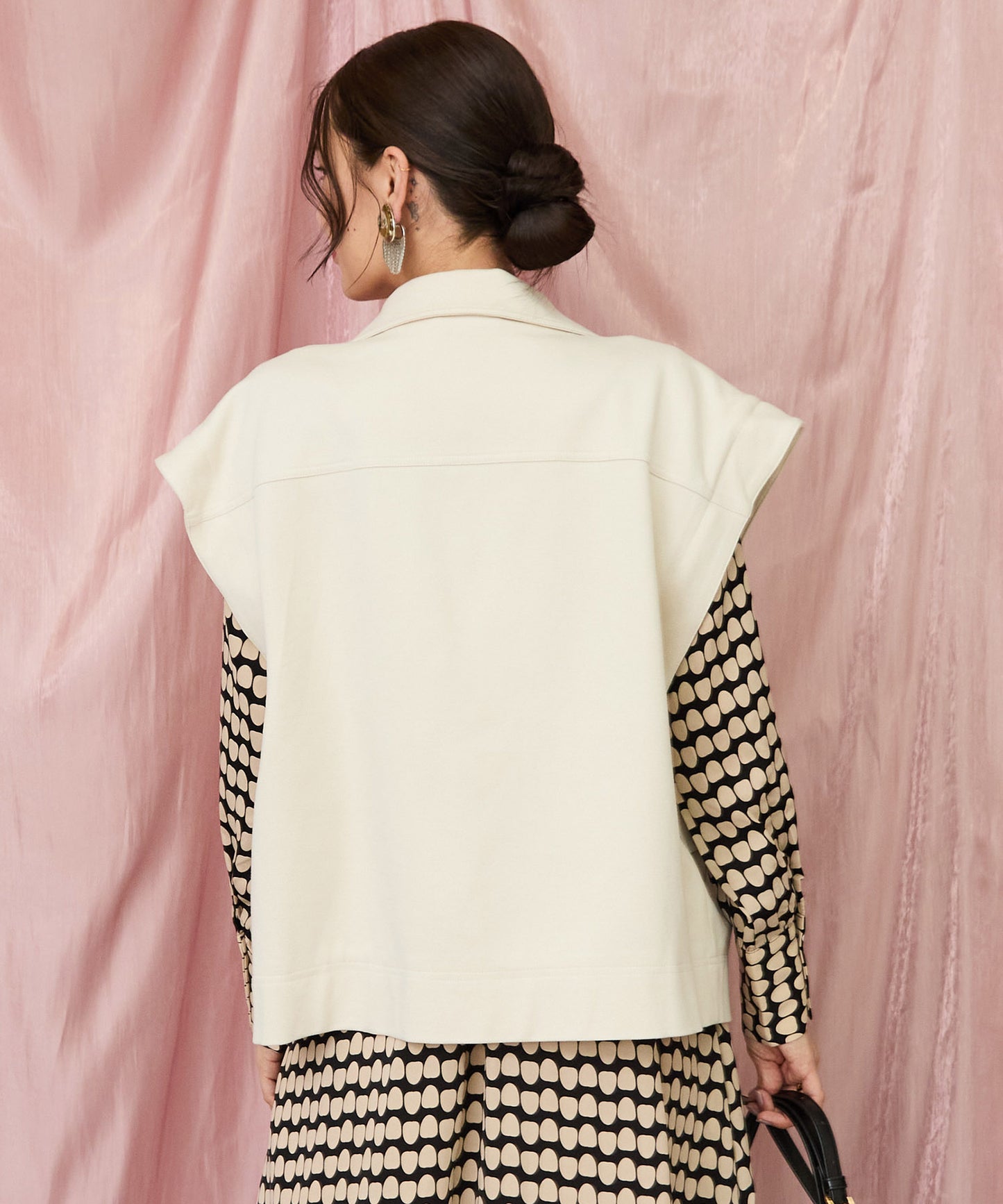 23-5536【SKFK】2WAYライダースルーズシルエットブルゾン