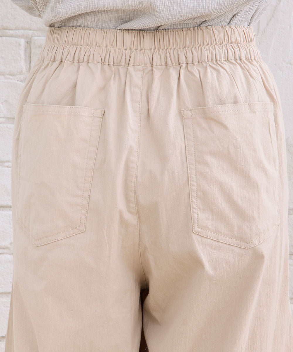 【sabstreet bis】コットンストレッチカーブタックパンツ