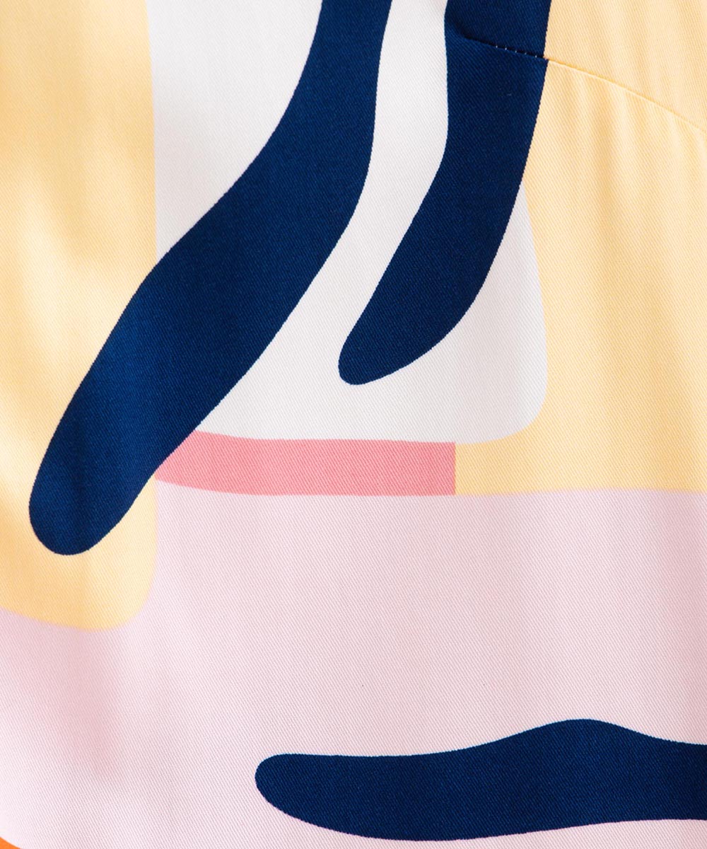 NUMPH カラフルジオメトリックシャツ