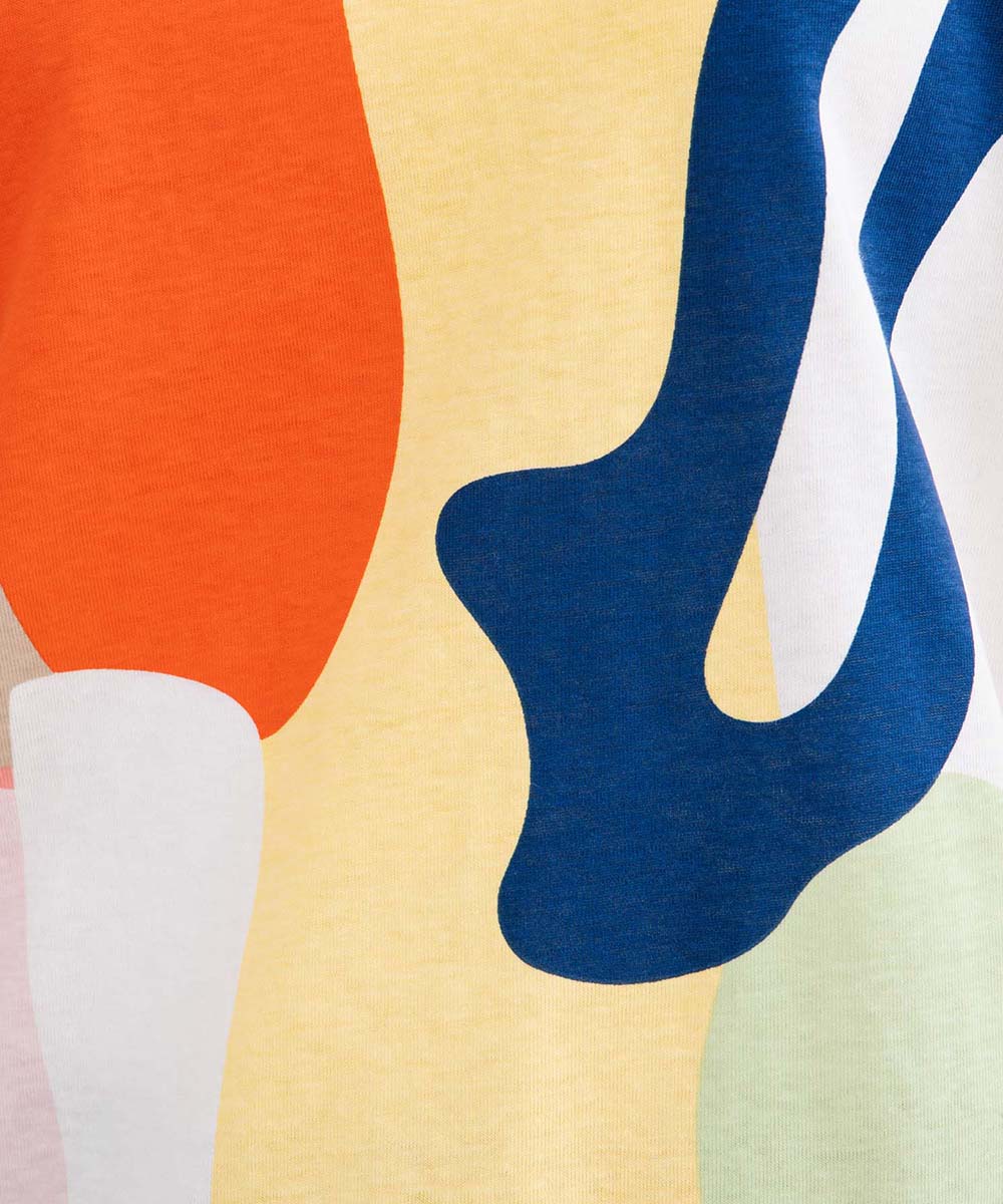 NUMPH カラフルジオメトリックカットソー