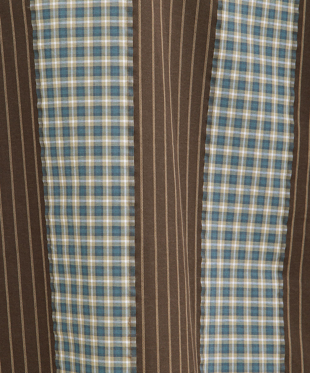 パッチワーク風チェックコンビチュニック