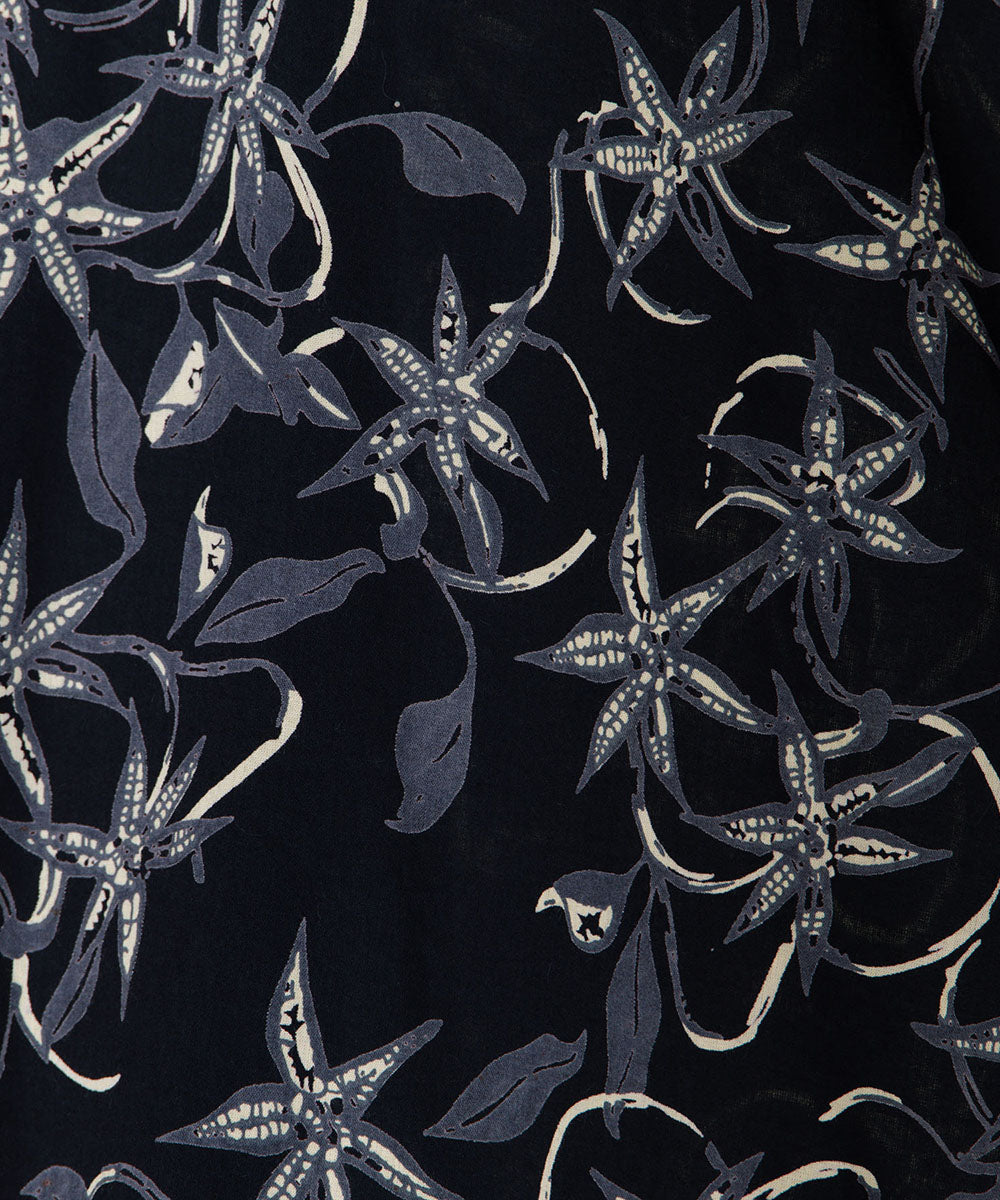 INDESIGN リーフプリントスカーチョ