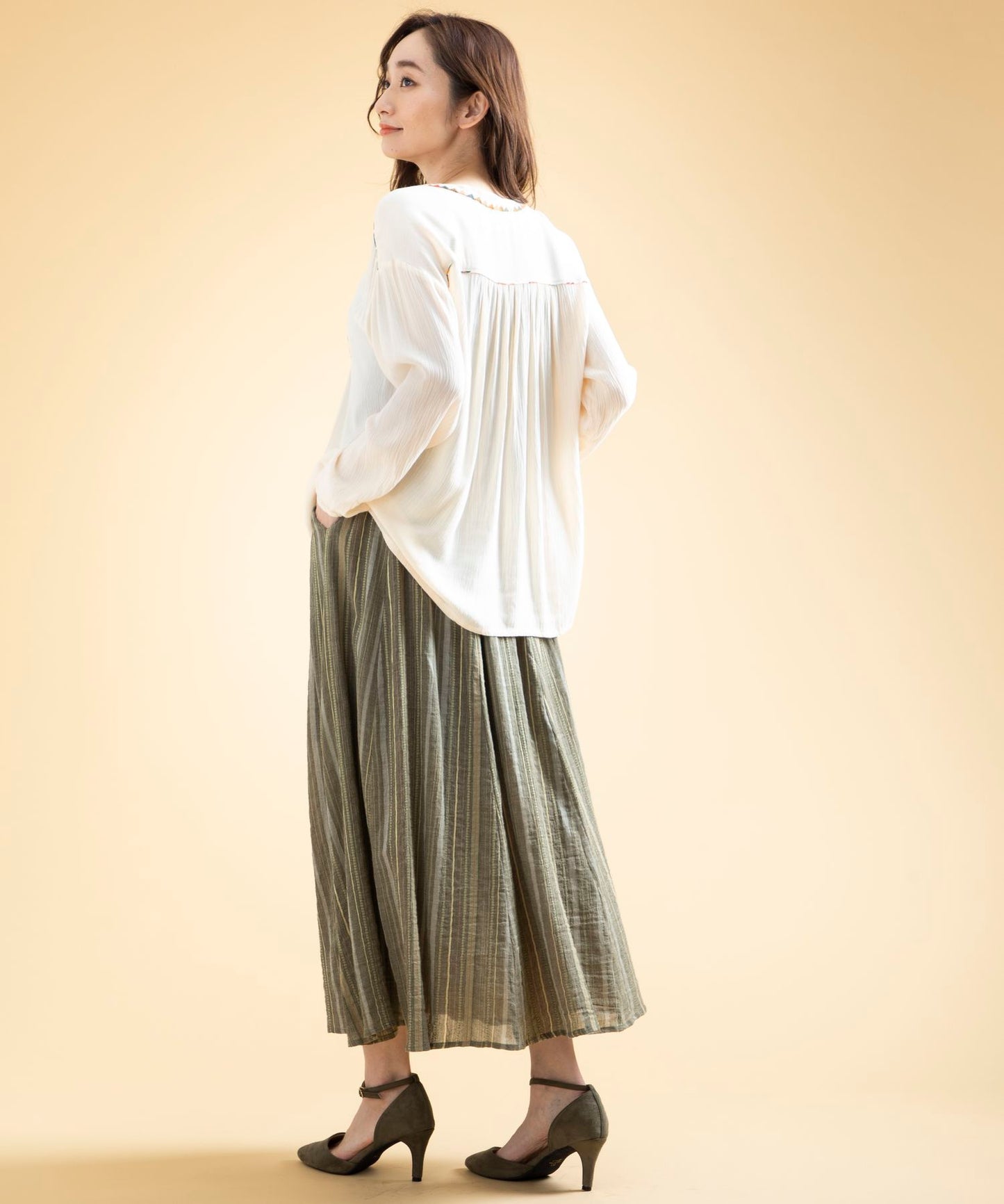 LOUIZON ストライプスカート