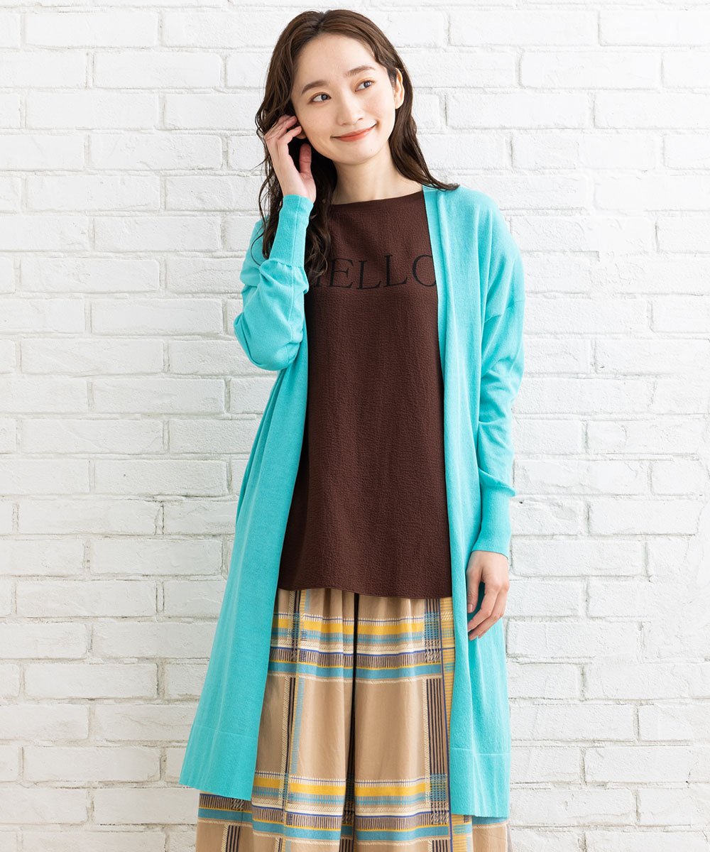 【大きいサイズ】 15号(3L) FONTLAB サイドスリットロングカーデガン - マインドウインド公式オンラインストア