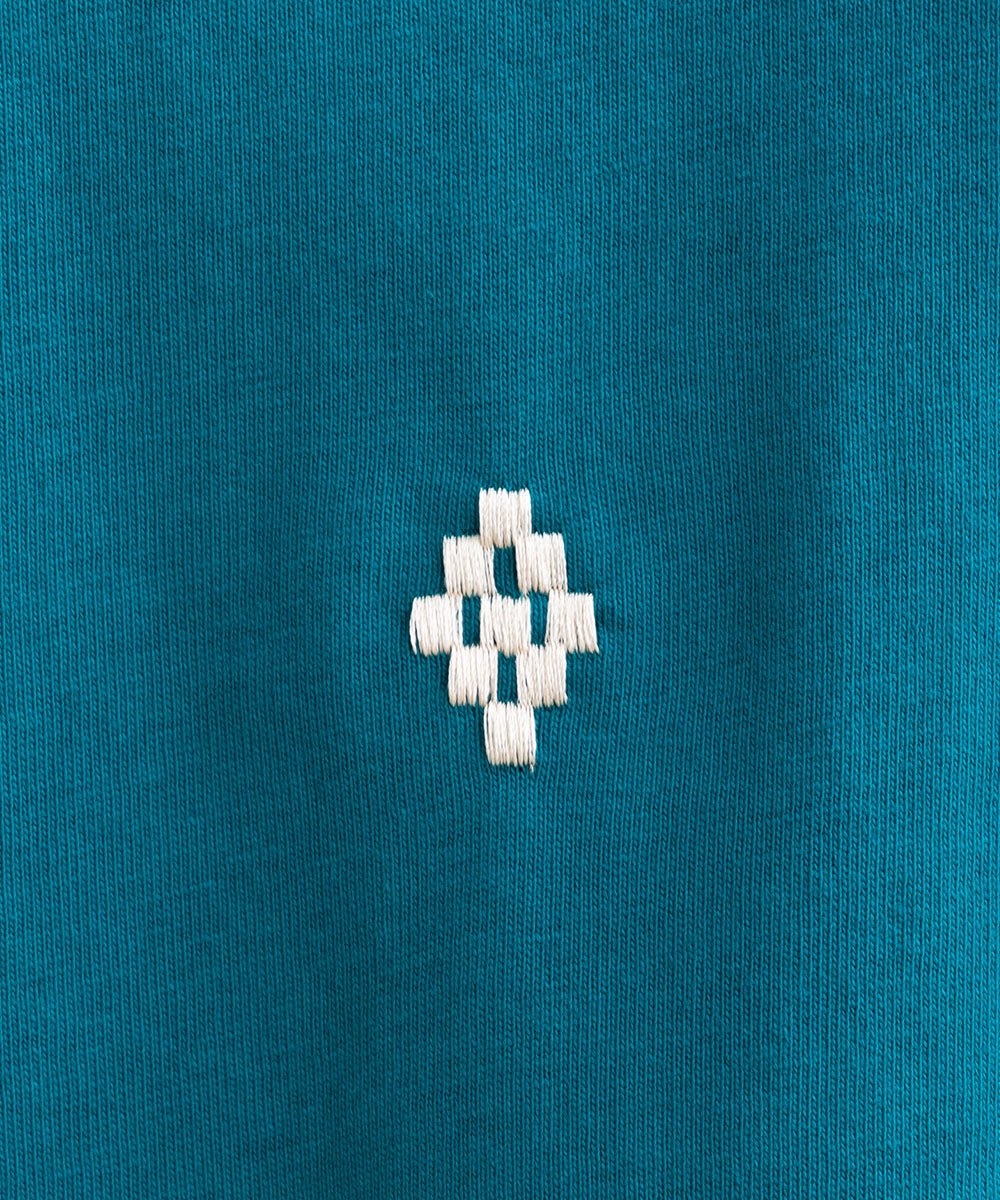 【大きいサイズ】 9号・15号・19号(M・3L・5L) FONTLAB ダイヤ&マーガレット刺繍Tシャツ - マインドウインド公式オンラインストア