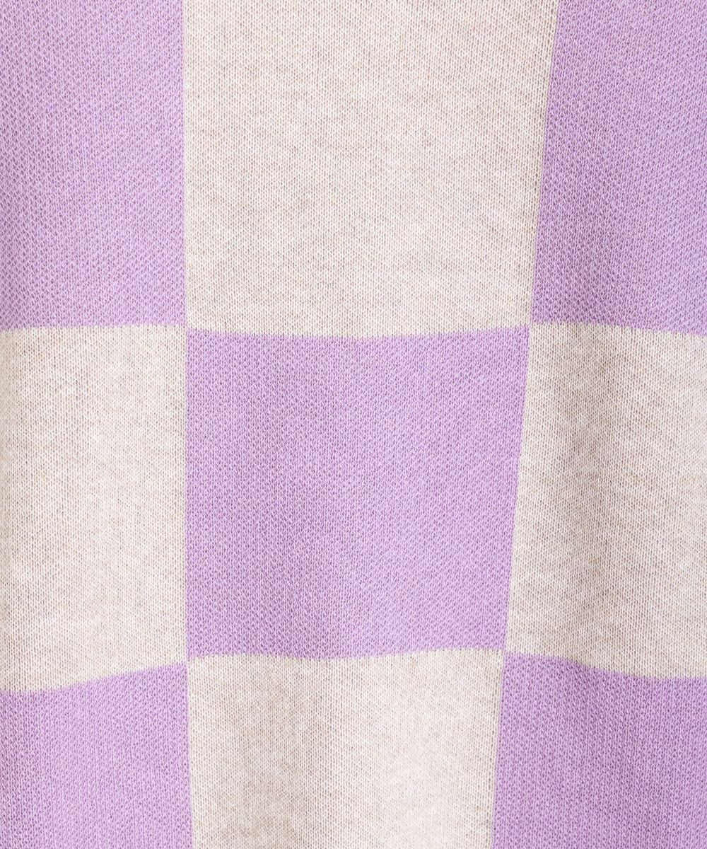 KAFFE ブロックチェックジャガードニット