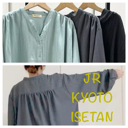 京都伊勢丹より＊楊柳素材の薄手シャツチュニックをご紹介♫