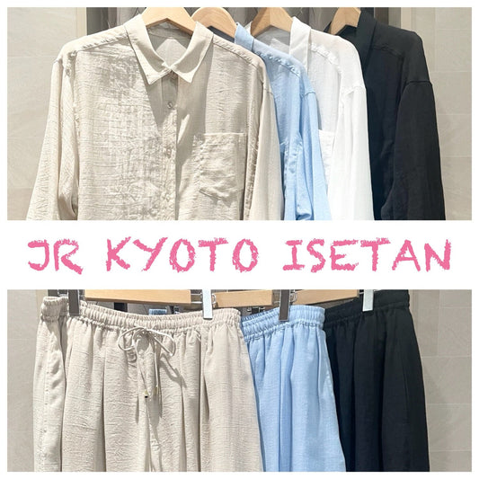 京都伊勢丹店より☆ボイルシャンブレー シャツ＆スカンツのご紹介♫