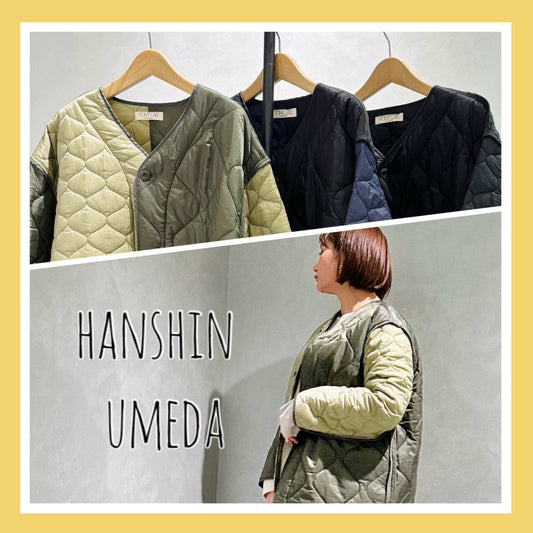 サブストリート阪神梅田本店より、おすすめ！！配色キルティングブルゾンのご紹介！