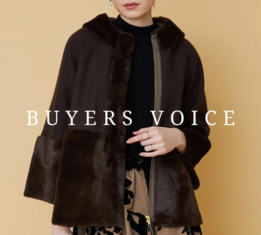 BUYERS VOICE-フェイクムートンファー×ライトジャージーメルトンコンビショートコート