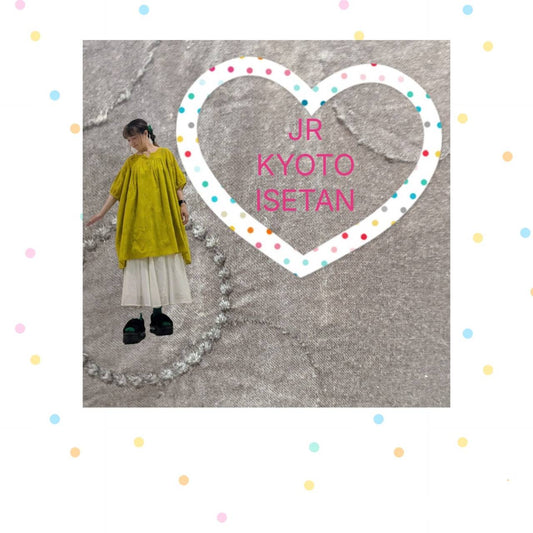 ジェイアール京都伊勢丹店より＊ドット刺繍チュニックのご紹介＊