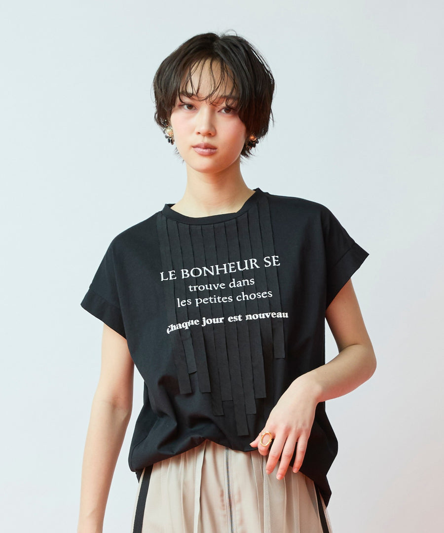 【FONT LAB】テープデザインロゴTシャツ