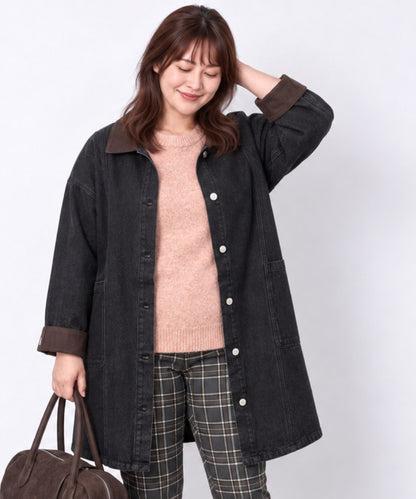 【sabstreet bis】【web限定】 コーデュロイカラーデニムコート【先行予約】