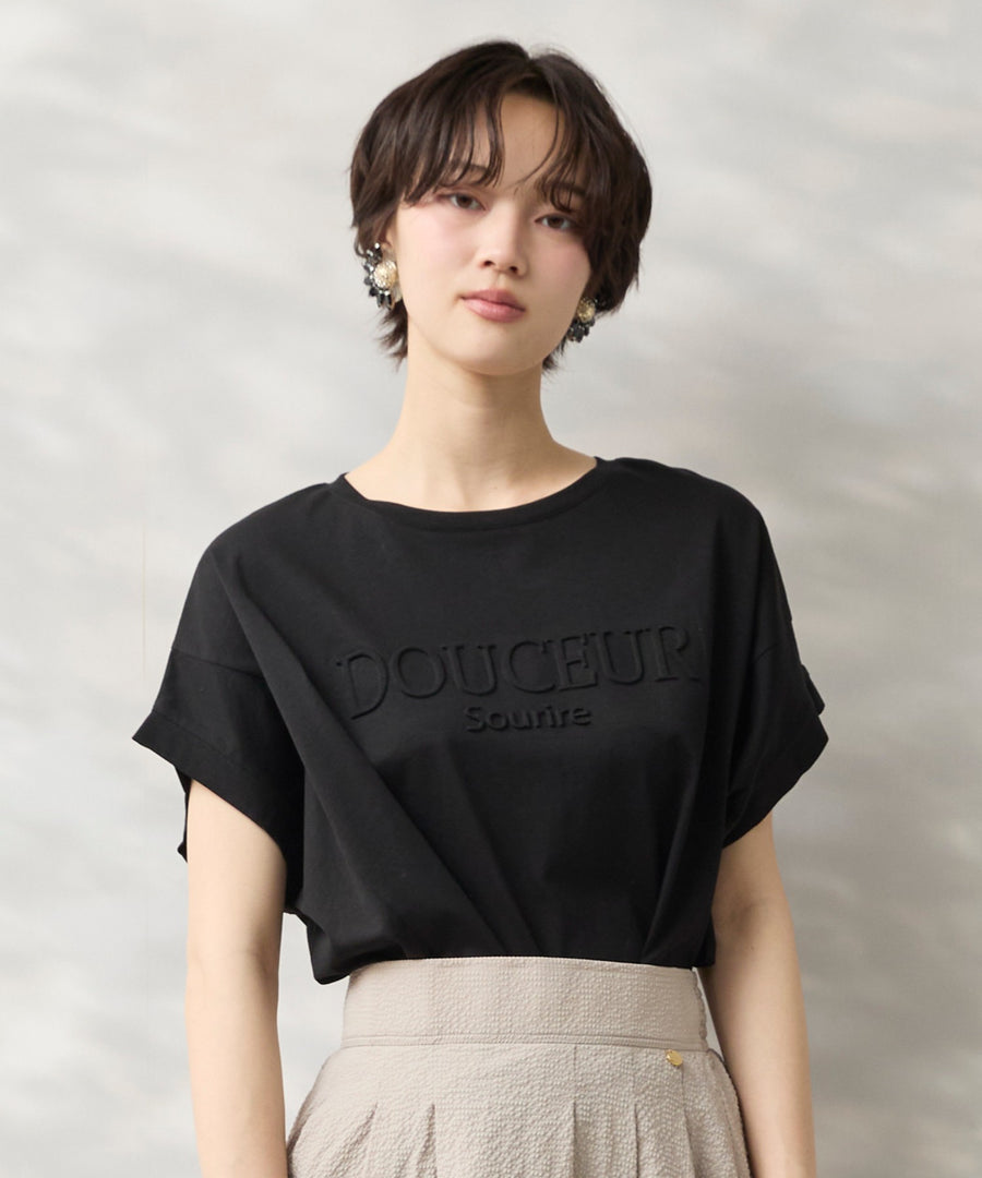【FONT LAB】エンボスロゴリラックスTシャツ