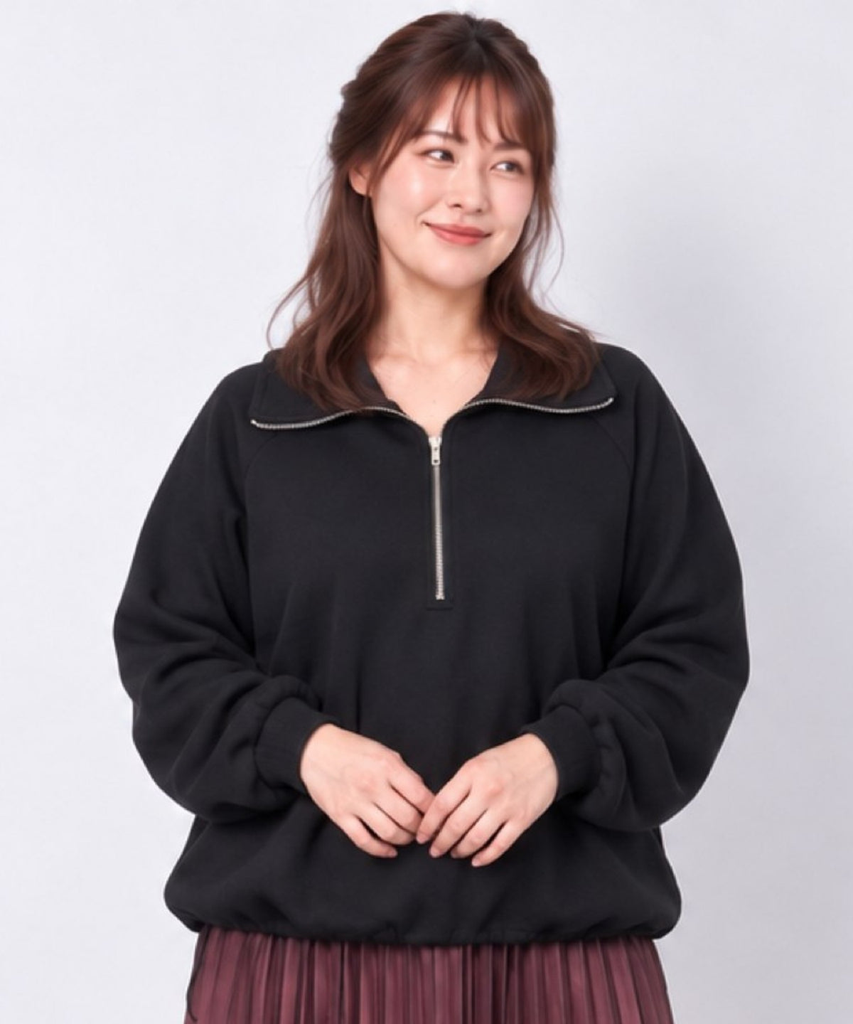 【sabstreet bis】【web限定】 ハーフジッププルオーバー【先行予約】