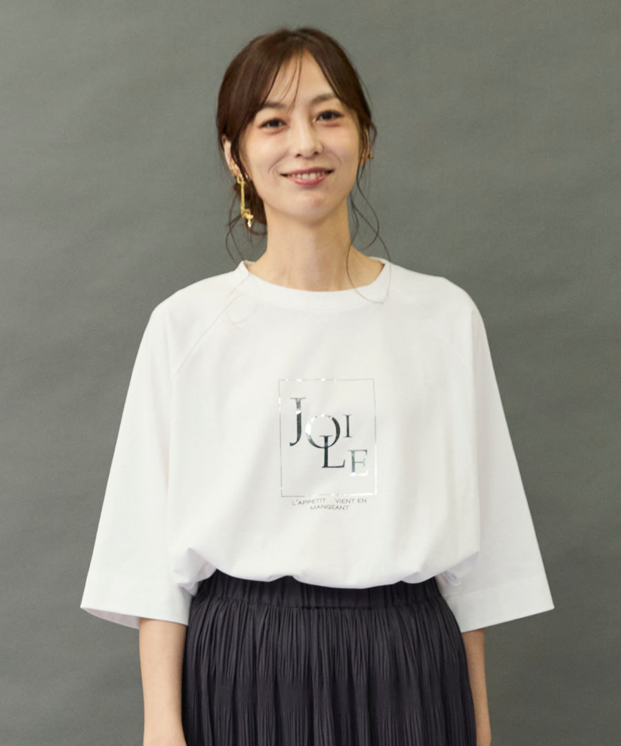 【FONT LAB】メタリックロゴオーバーTシャツ