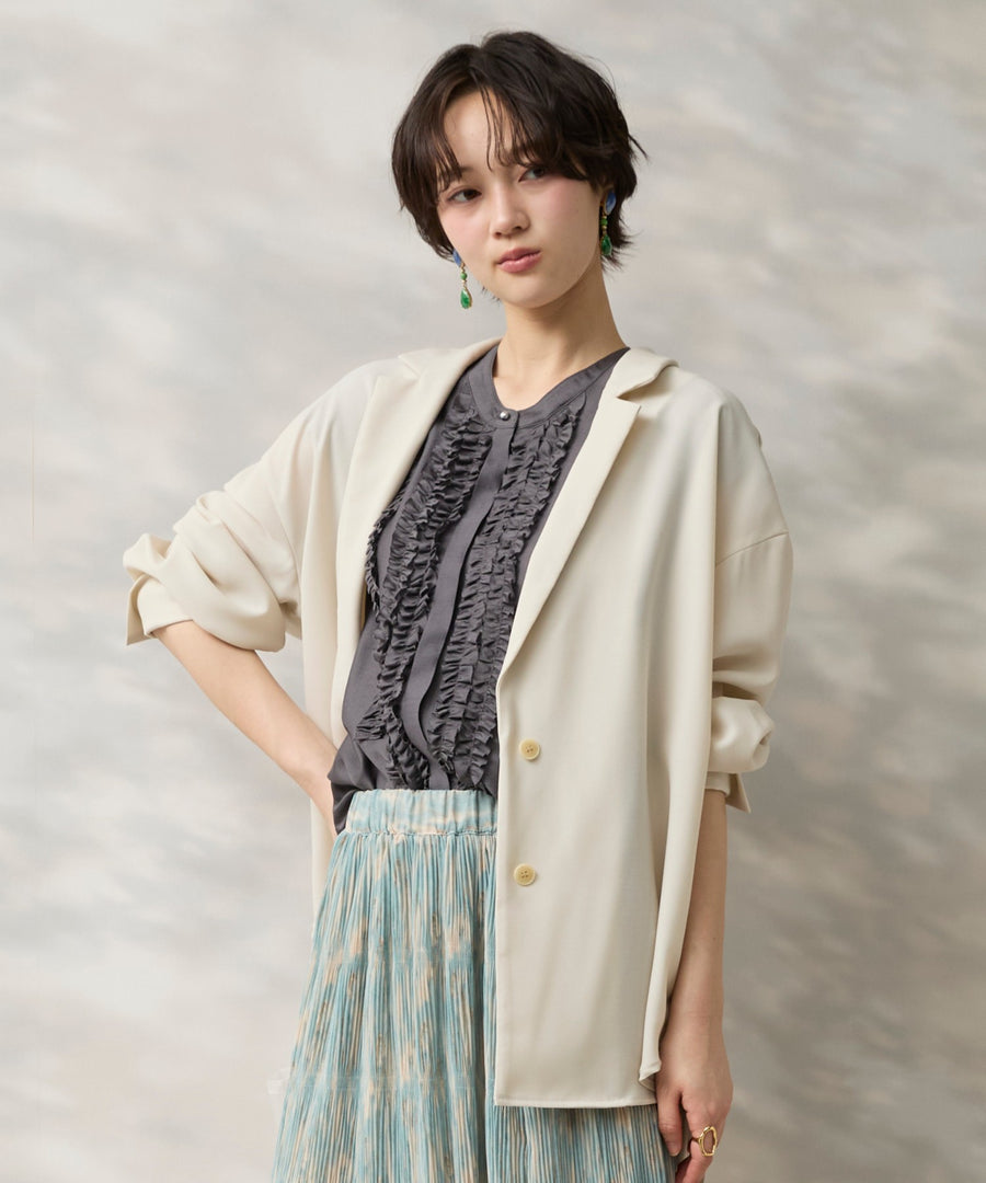 【JETSET SOLO PLUS】RELAxION twill テーラードシャツジャケット
