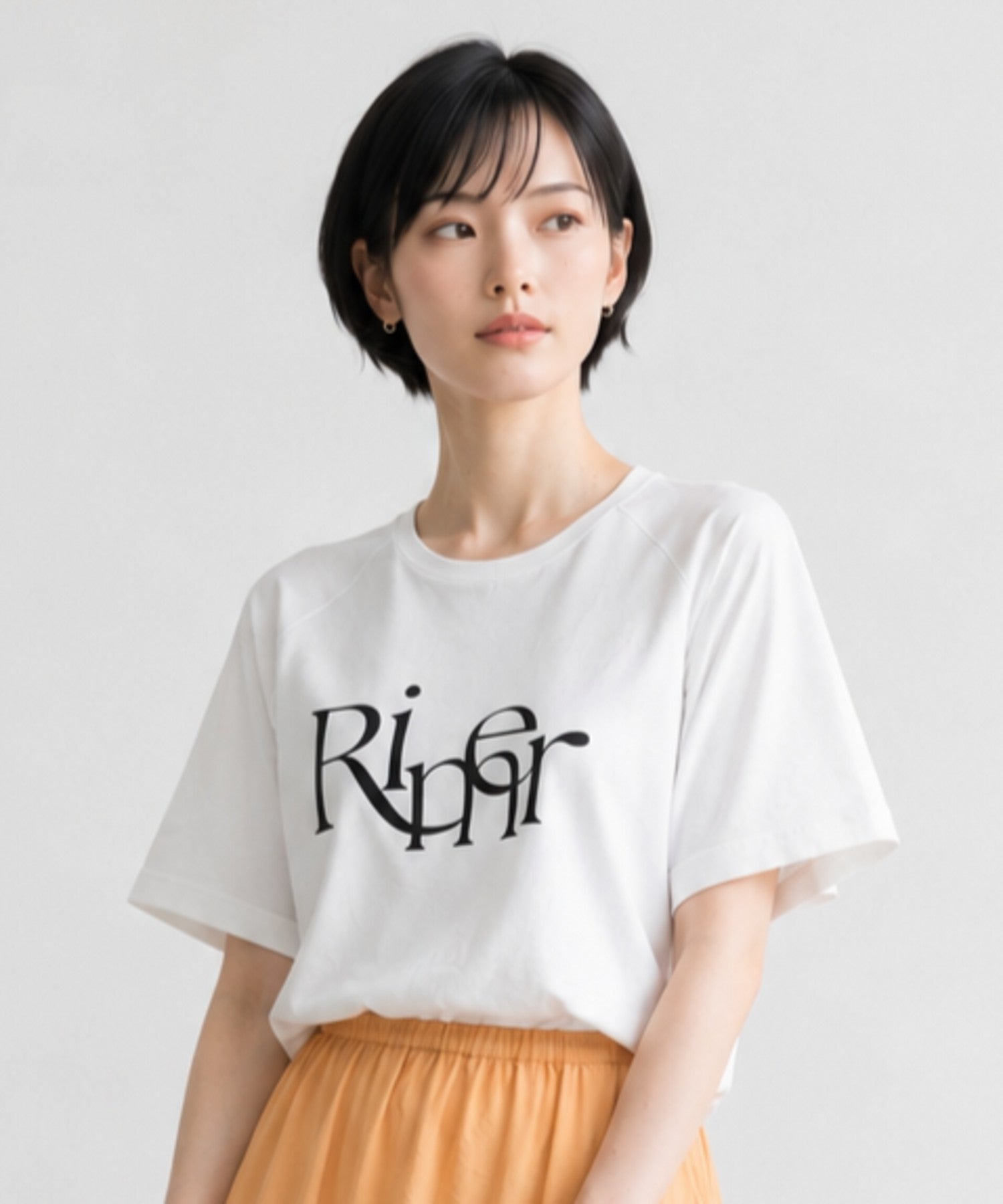 【FONT LAB】ロゴクロップドTブラウス