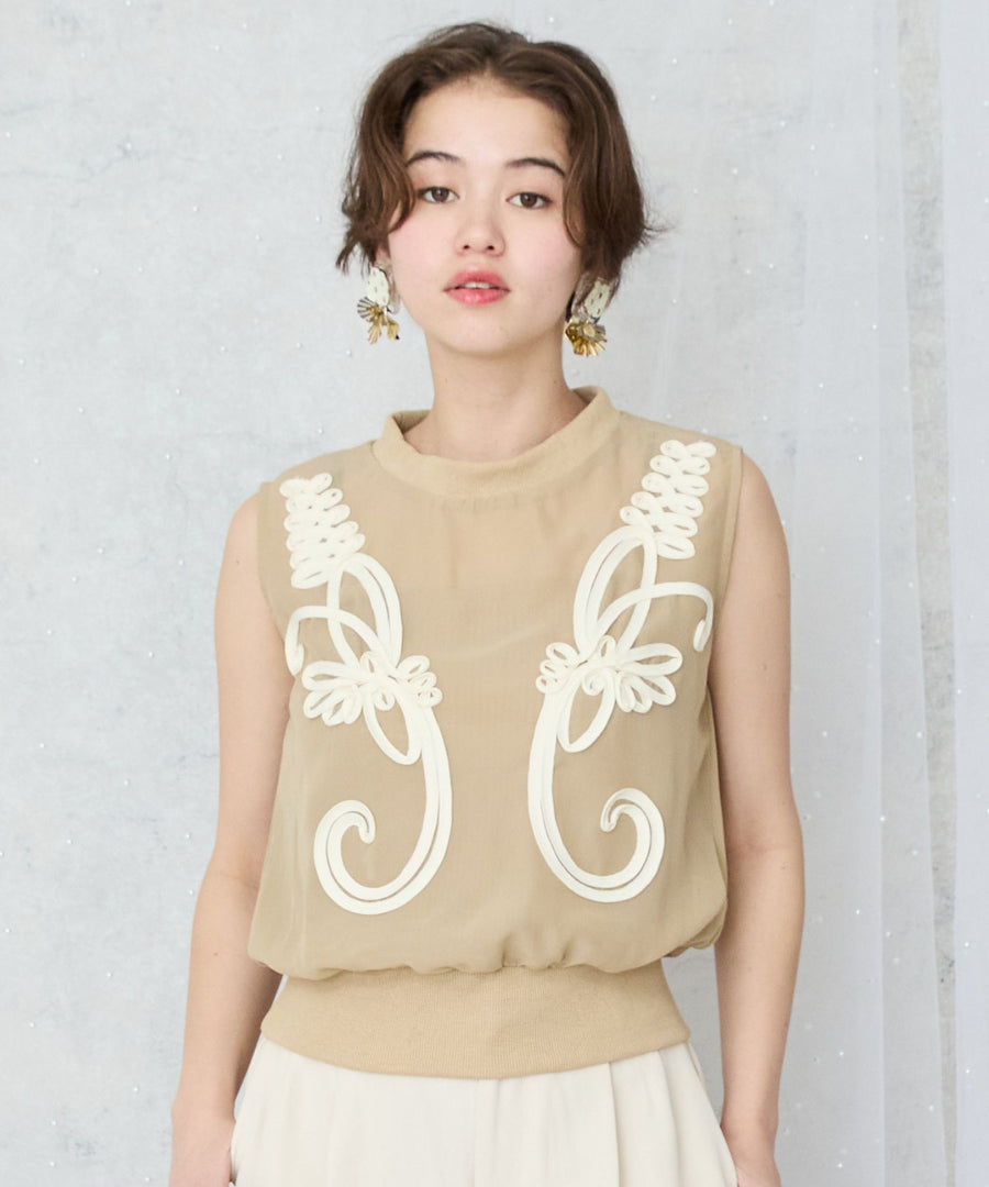 レディース トップス 刺繍トップス ノースリーブ｜JETSET SOLO PLUS(ジェットセットソロプラス) 公式通販｜レディース ファッション きれいめカジュアル
