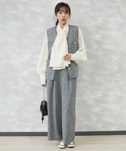 ブラウス ボウタイ 卒業式 入学式 オケージョン ボウタイブラウス