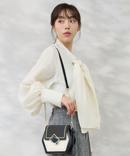 ブラウス ボウタイ 卒業式 入学式 オケージョン ボウタイブラウス