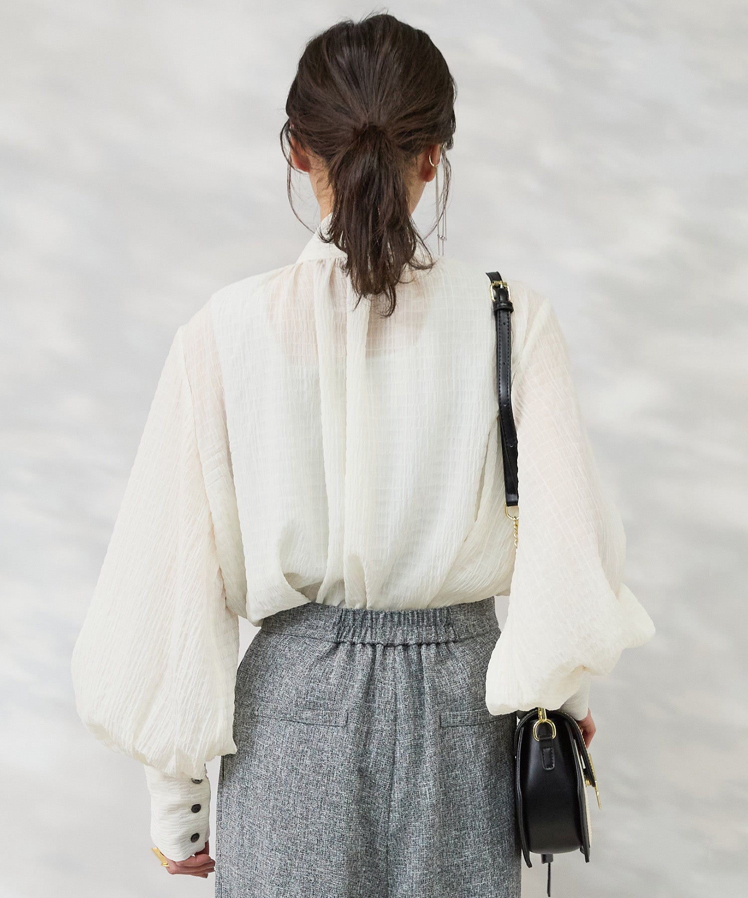 ブラウス ボウタイ 卒業式 入学式 オケージョン ボウタイブラウス