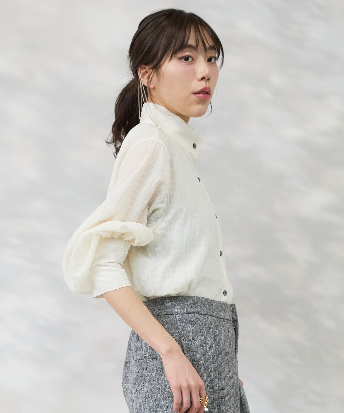 ブラウス ボウタイ 卒業式 入学式 オケージョン ボウタイブラウス