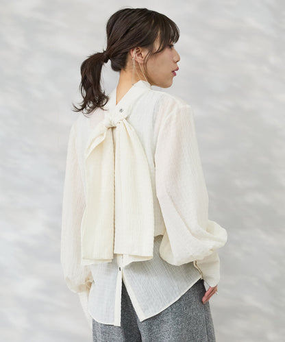 【JETSET SOLO PLUS】4WAYボウタイブラウス