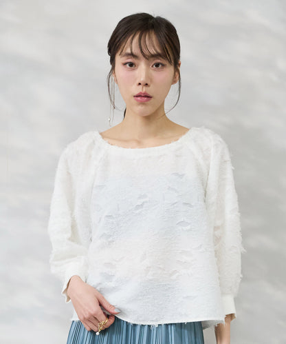 ブラウス レディース 卒業式 入学式 通勤 オフィスカジュアル オンオフ ジャガードブラウス