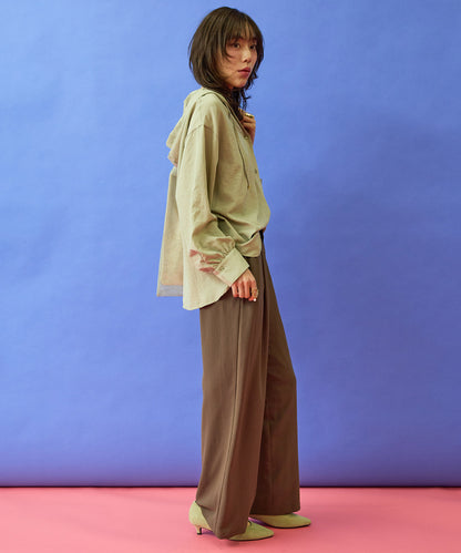 【FONT LAB】ナチュラルエアータンブラーフーディーブラウス