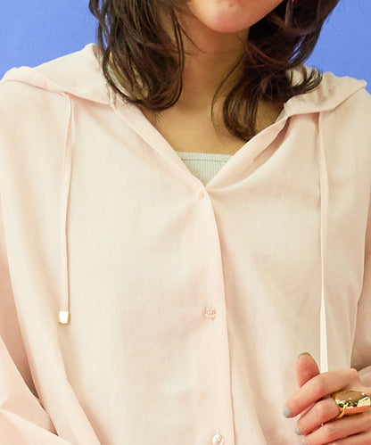 【FONT LAB】ナチュラルエアータンブラーフーディーブラウス