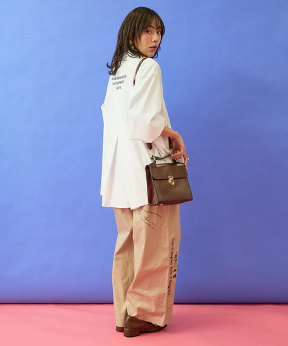 【FONT LAB】バックロゴフレアシャツ