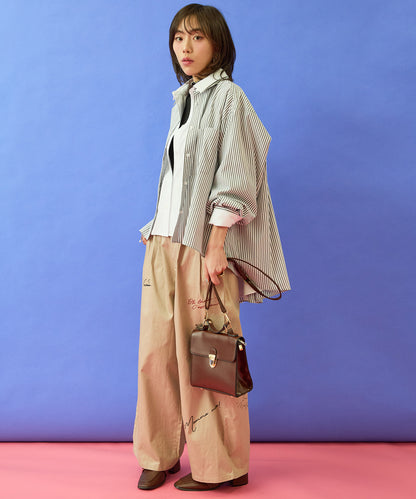 【FONT LAB】バックロゴフレアシャツ