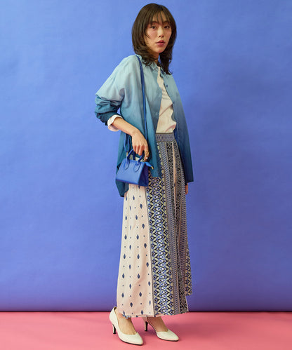 【FONT LAB】シアーコットングラデーションシャツ