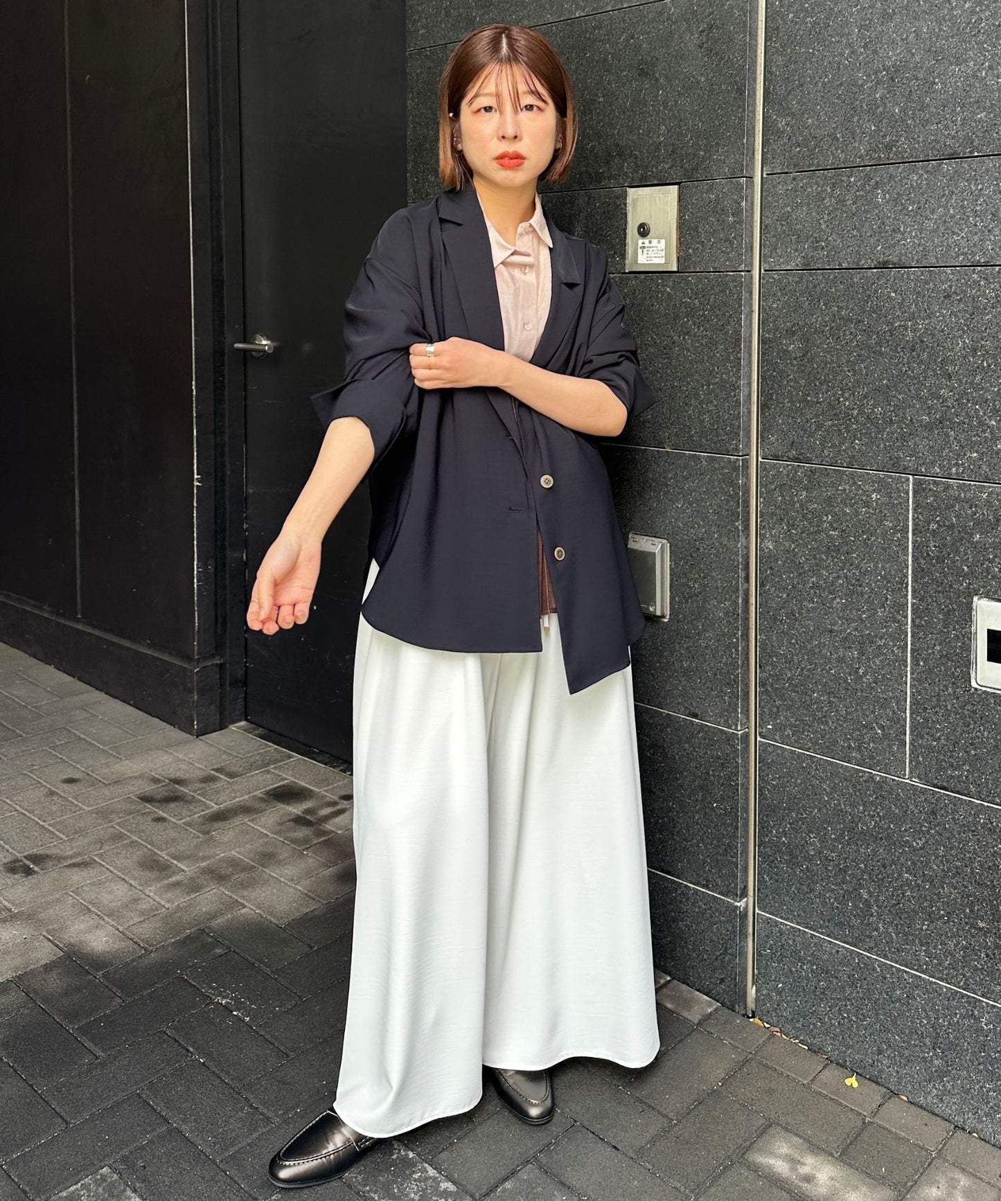 【FONT LAB】シアーコットングラデーションシャツ