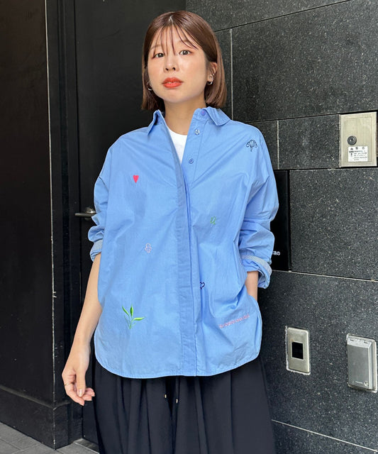 【NUMPH】エンブロイダリーシャツ