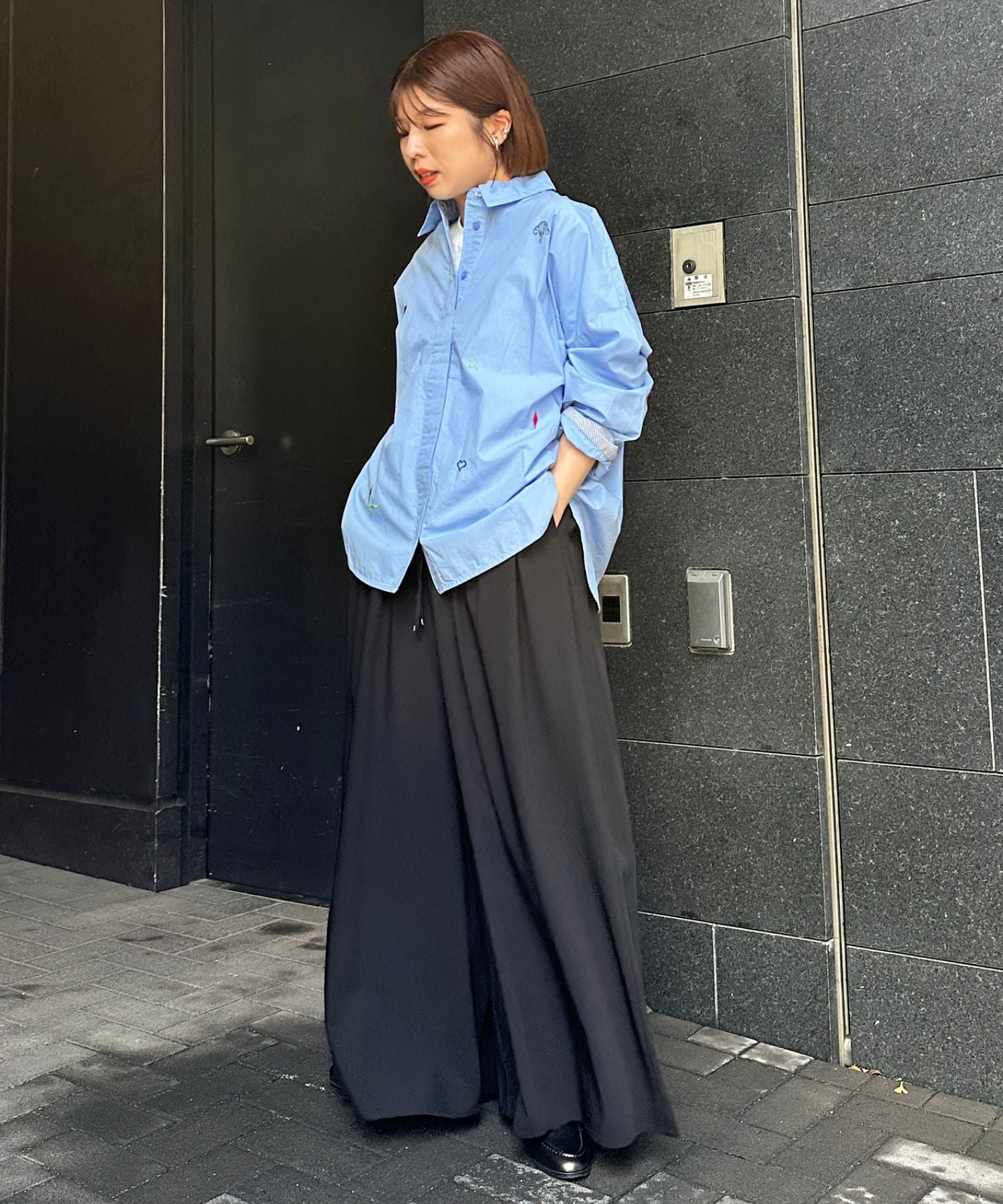 【NUMPH】エンブロイダリーシャツ